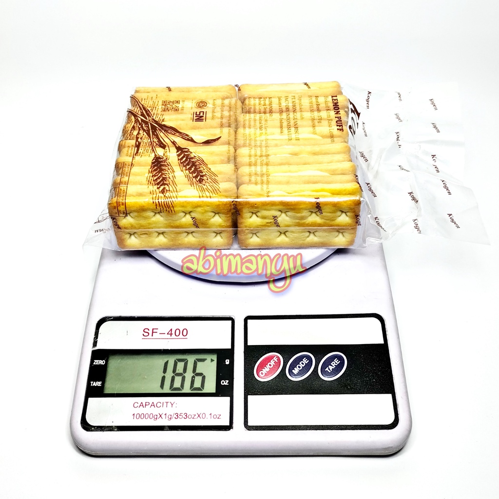 Kwenjeje Biskuit Khong Guan Lemon Puff