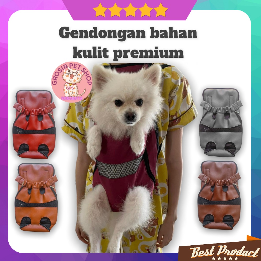 Tas gendongan kucing anjing depan belakang murah / tas gendong kucing size S M L XL ( free bola )