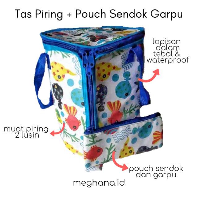 Tas Piring + Sendok dan Garpu SET -ALEXAGROSIR