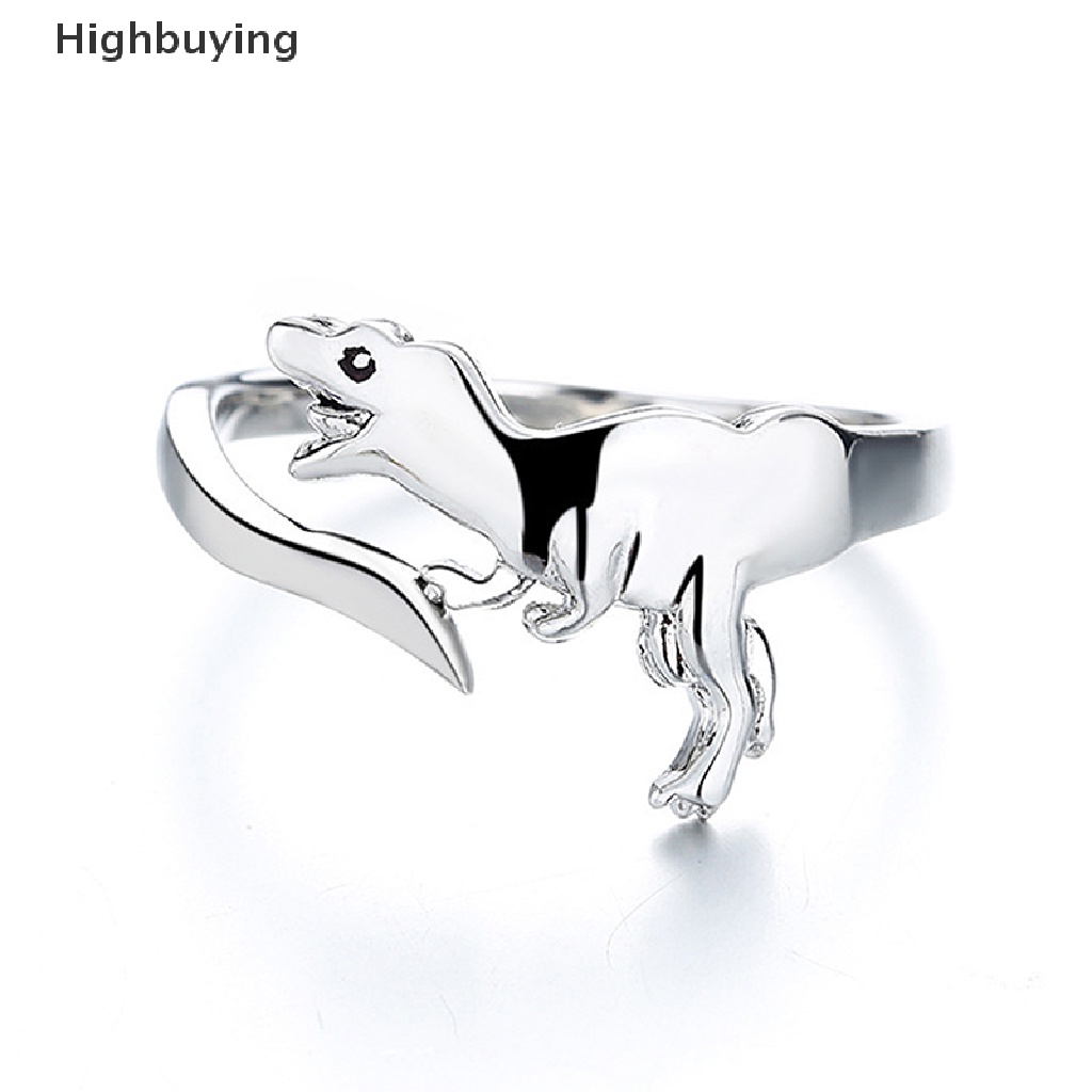 Hbid Cincin Adjustable Model Dinosaurus Brontosaurus Stegosaurus Untuk Wanita