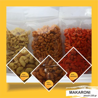 

cemilan /makaroni/pouch/150 gram