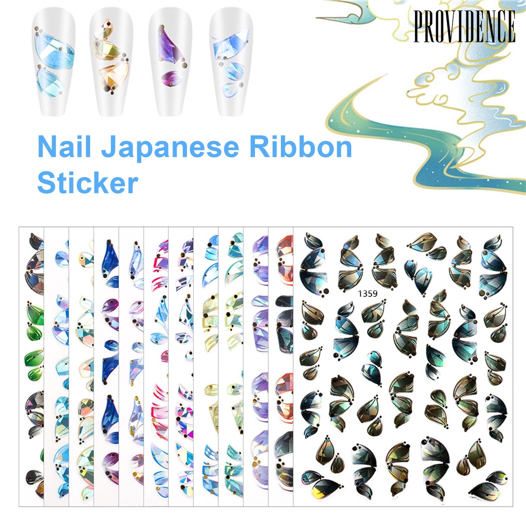 Providence Manicure Decal Delicate Exquisite Glue-free Ballet Streamers Nail Art Transfer Sticker for Women