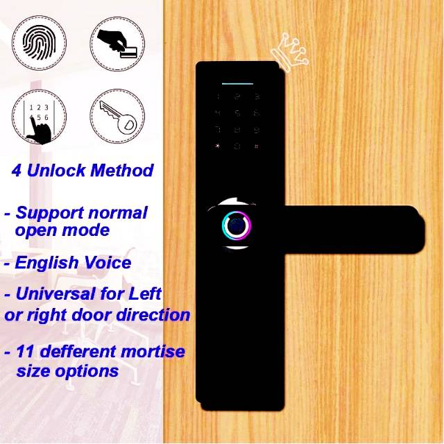 Digital Door Lock Fingerprint Card NFC  EKTP Kunci  pintu  