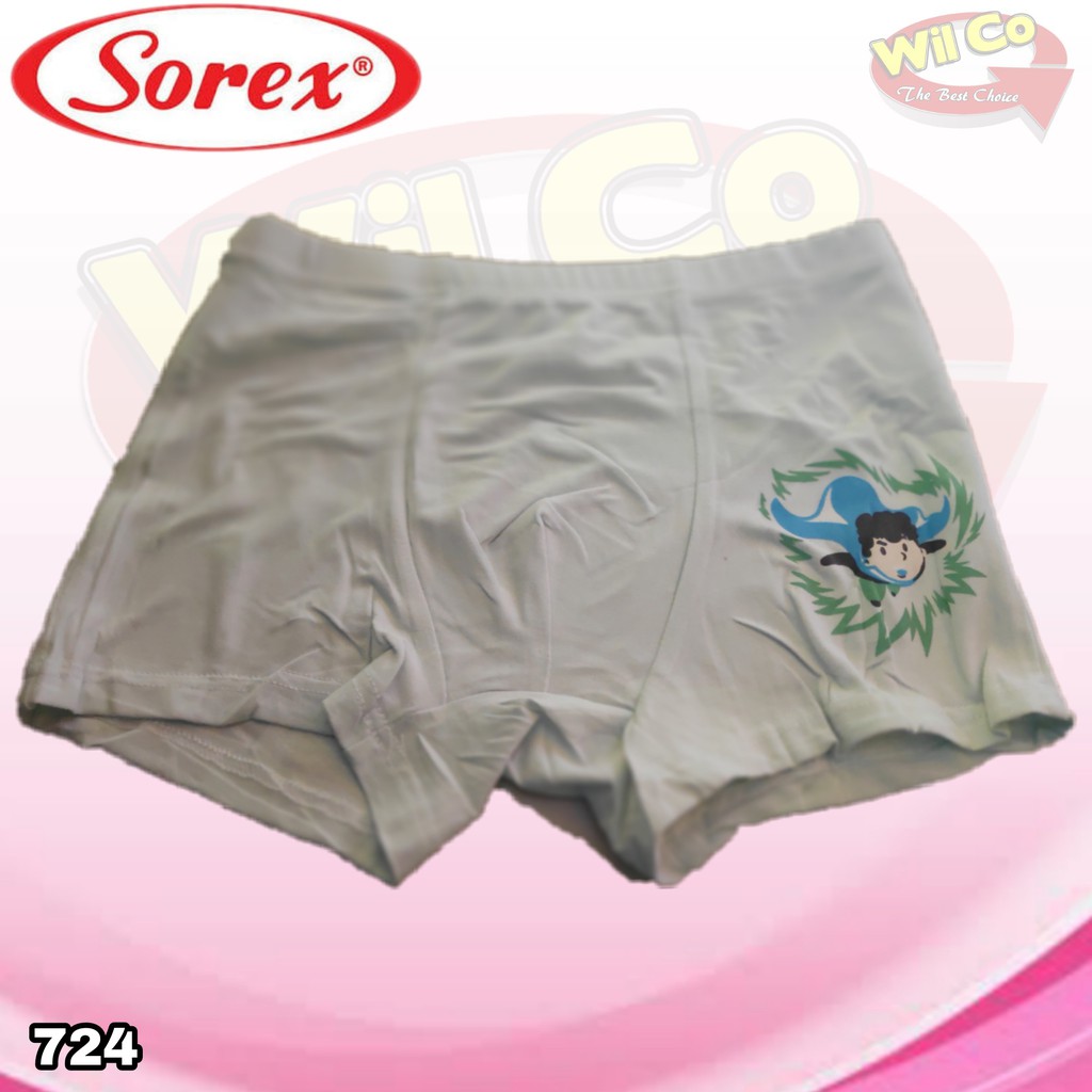 K724 - (Harga 1Pcs) CELANA DALAM ANAK COWOK [BOXER] PAKAIAN DALAM ANAK SOREX SIZE S - XL