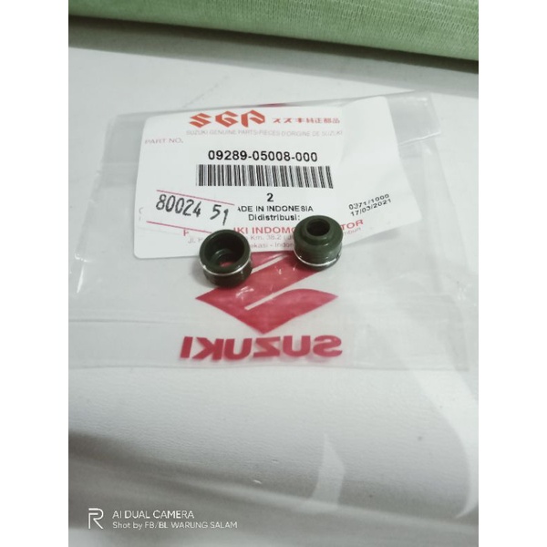 sil seal klep payung suzuki shogun smash 09289-05008-000 ORI ASLI SGP