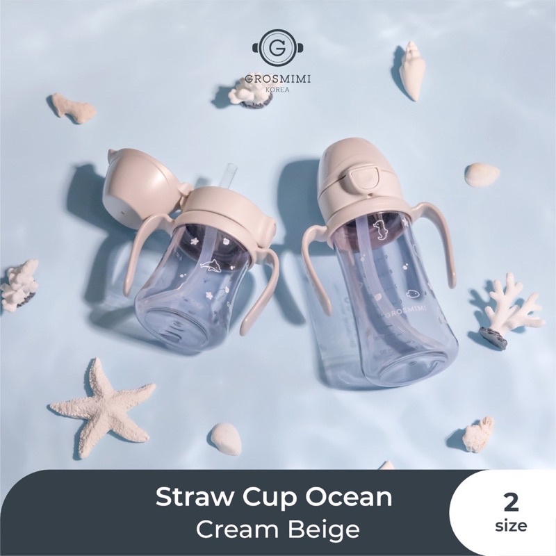 Grosmimi Straw Cup PPSU Ocean &amp; Space 200ml / 300ml