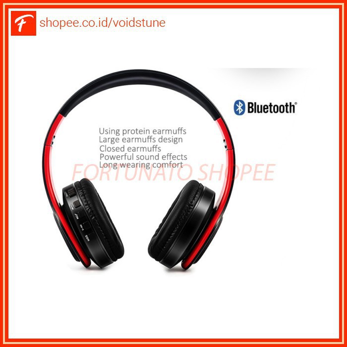 Studio Super Bass Wireless Bluetooth Headphone with TF with TF &amp; Mic JKR213 Black/ Grab Medan