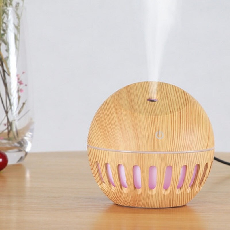 BAYAR DI TEMPAT Pelembab Udara Air Humidifier Aromatherapy Diffuser Wood Design 130ml - YX-020e