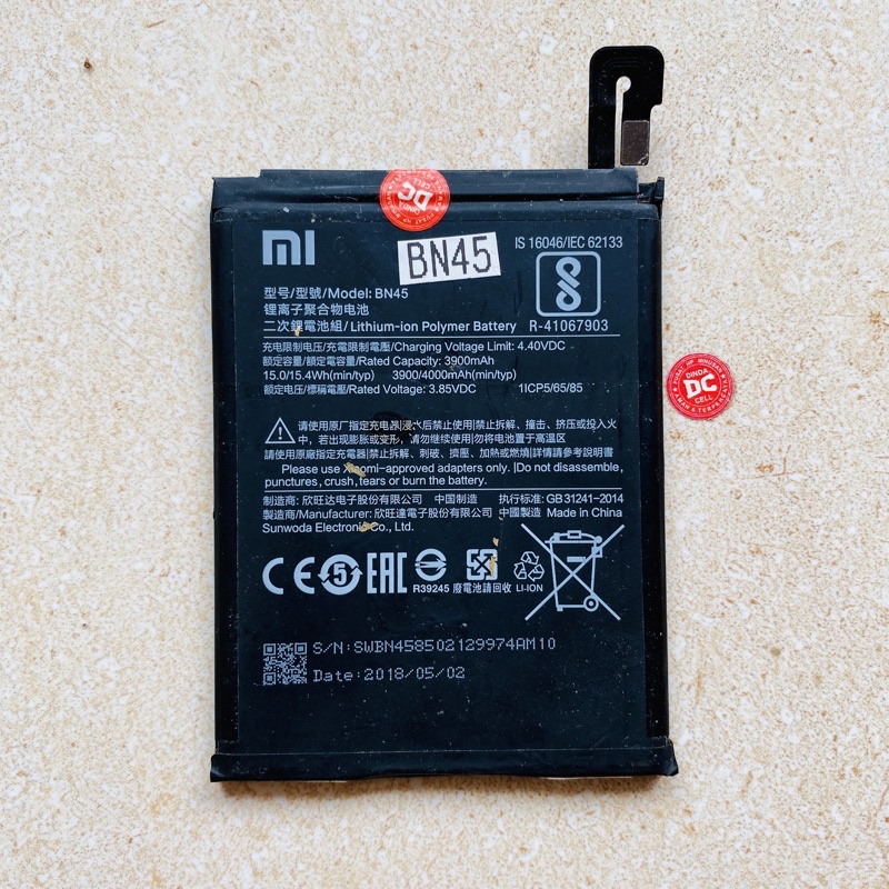 ORIGINAL COPOTAN BATERAI BN45