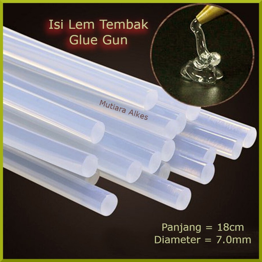 

Isi Ulang Lem Tembak 18 Cm Lilin Putih Bening Refill Glue Gun Stick