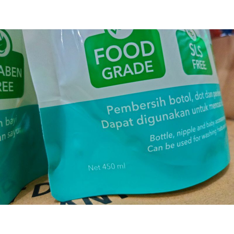 Cairan Pembersih Peralatan Bayi 450ml FOOD GRADE, SLS FREE,  PARABEN FREE