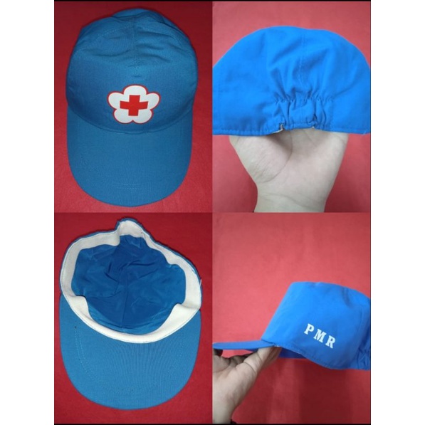 Topi PMR Biru sablon