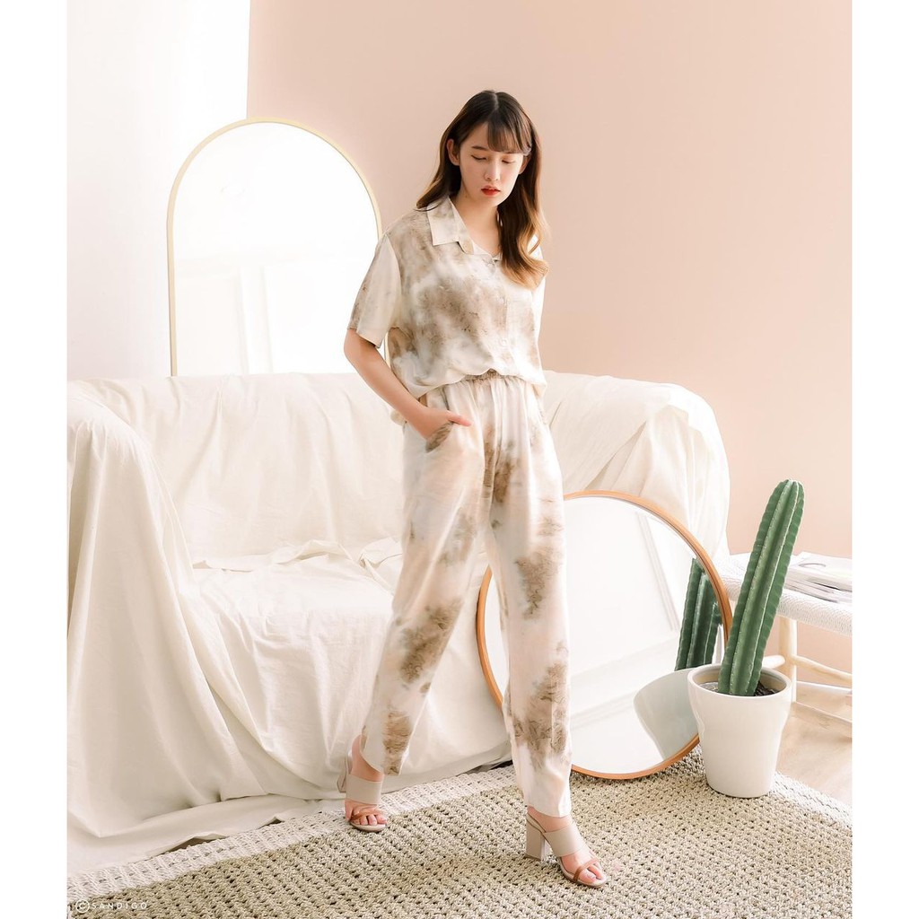 Marcella marble tie dye set / loungewear / homewear / sleepwear