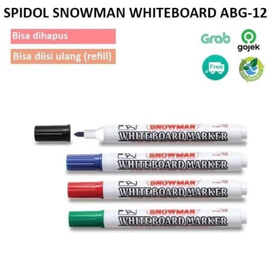 

(12 Pcs) Spidol Snowman ABG-12 (1 Lusin)