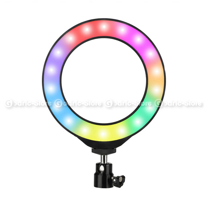 RGB Ring Light 16CM (with REMOTE) + Tripod Light Stand 160CM Lampu LED