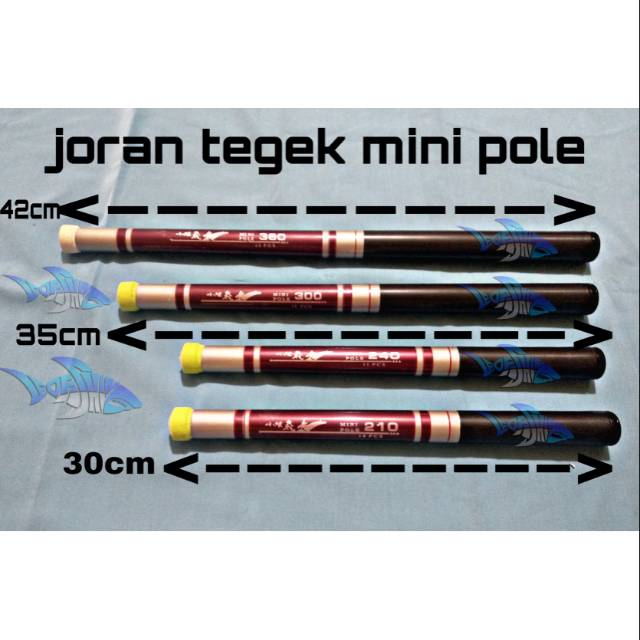 MINI POLE TEGEK RUAS PENDEK ACTION MEDIUM HARD TERSEDIA 180 210 240 270 300 360