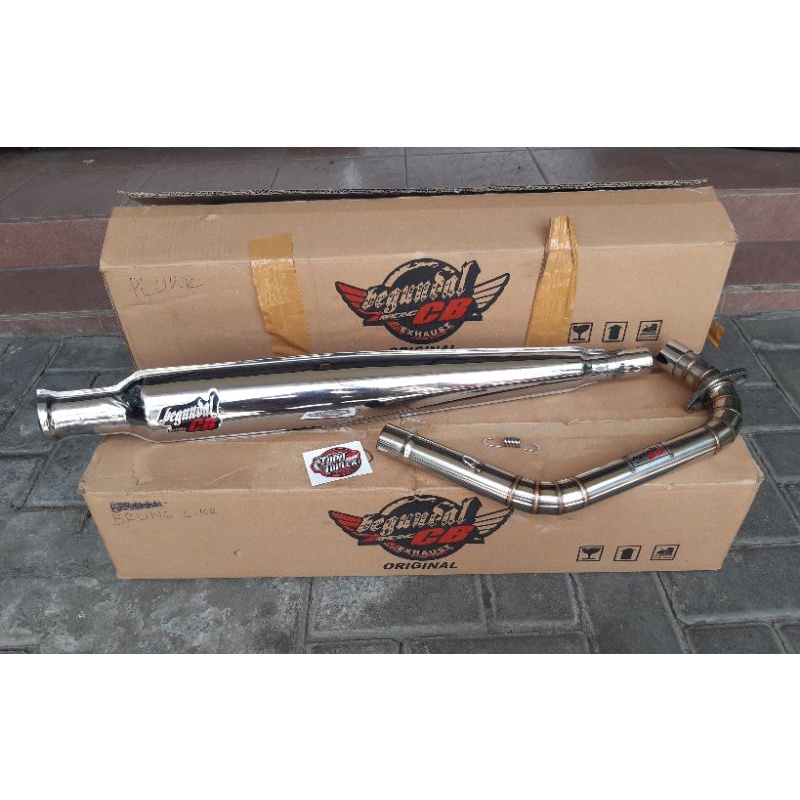 knalpot kenalpot corbi leher stainless by begundal CB