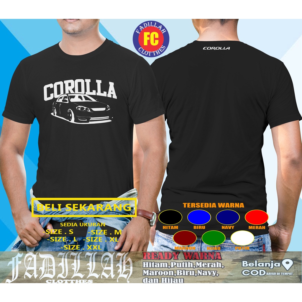 Kaos Mobil Toyota Corolla Altis JDM Baju Otomotif