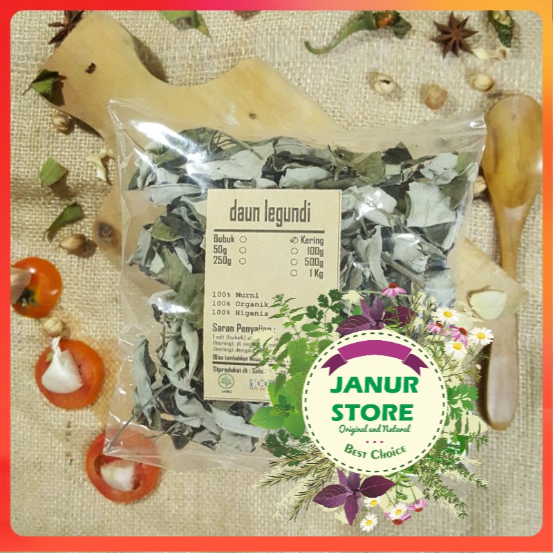 

DAUN LEGUNDI KERING 100 GRAM - Vitex Trifolia - MURNI - JSR - REMPAH - PREMIUM QUALITY