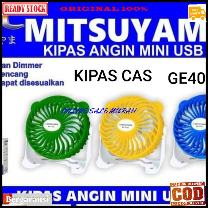 G406 Mitsuyama kipas angin charger baterai powerbank 18650 jepit portable fan mini usb cas casan 2in1 baterai charge pendingin duduk table meja standing original multi universal  BATERAI BISA DILEPAS MENGGUNAKAN BATERAI JENIS POWERBANK 1PCS  PEMAKAIAN 3-5