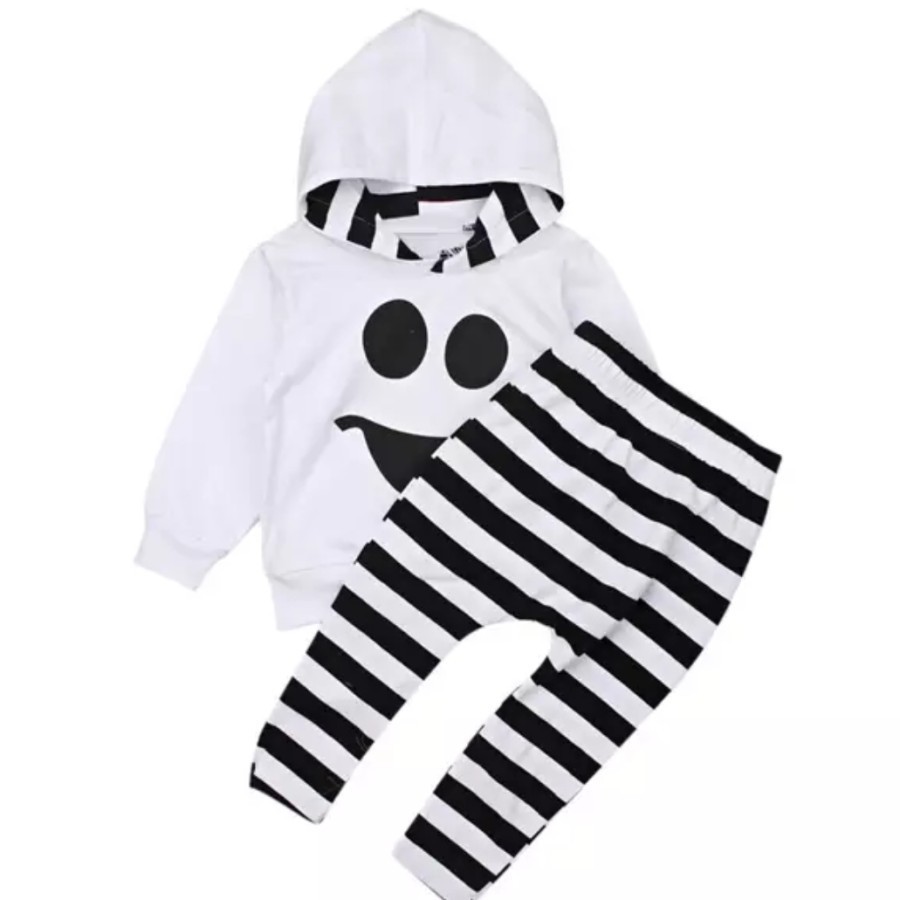 Boo ghost baby costume hoody halloween costume baju bayi boo ghost