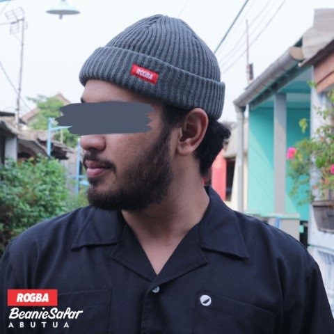 Beanie Safar ROGBA Peci Topi Kupluk Rajut Tebal Pria Dewasa