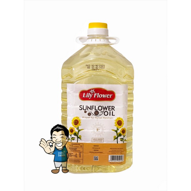 

Lily Flower Sunflower Oil- Minyak Biji Bunga Matahari 5L