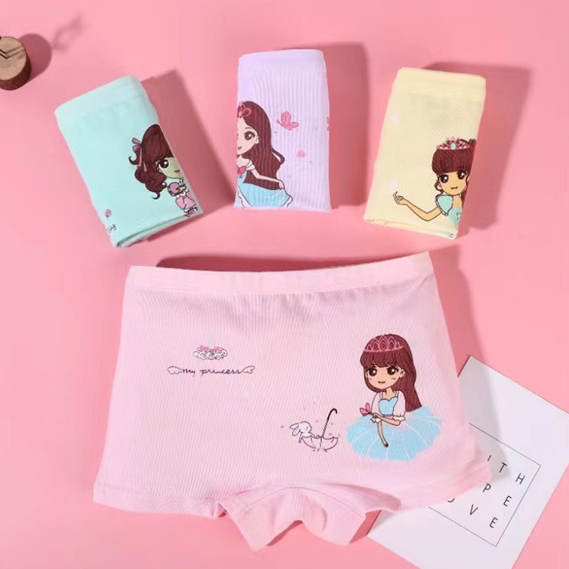 Celana Dalam Boxer Anak Perempuan Lucu Motif Kartun Import - CD Anak Perempuan