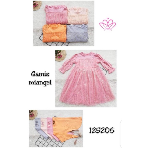 Mi Angel Gamis Tile Little Star Gamis Tutu Anak Lucu 2-3 tahun