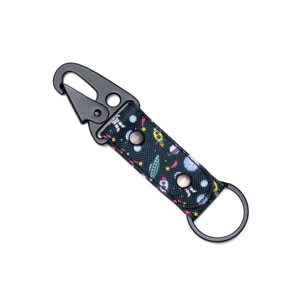 gantungan kunci carabiner kain motif - snaphook keychain - NKC235