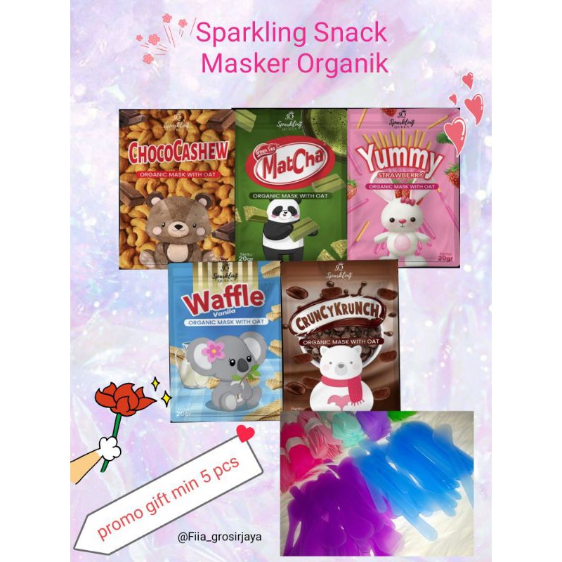 masker organik sparkling snack