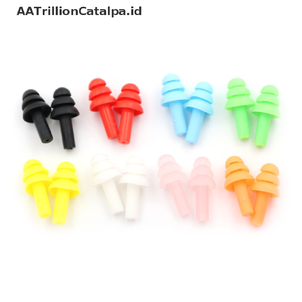 20 Pcs Earplugs Bahan Silikon Anti Bising Untuk Belajar Tidur