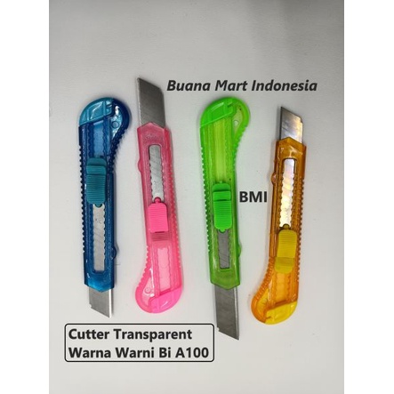 

Pisau Cutter Transparent PVC | Alat Pemotong Kertas