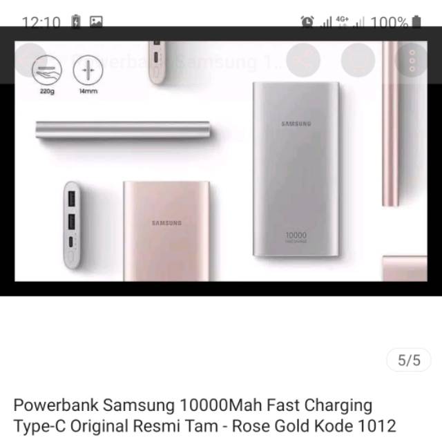 Samsung Powerbank 10000 mAh original