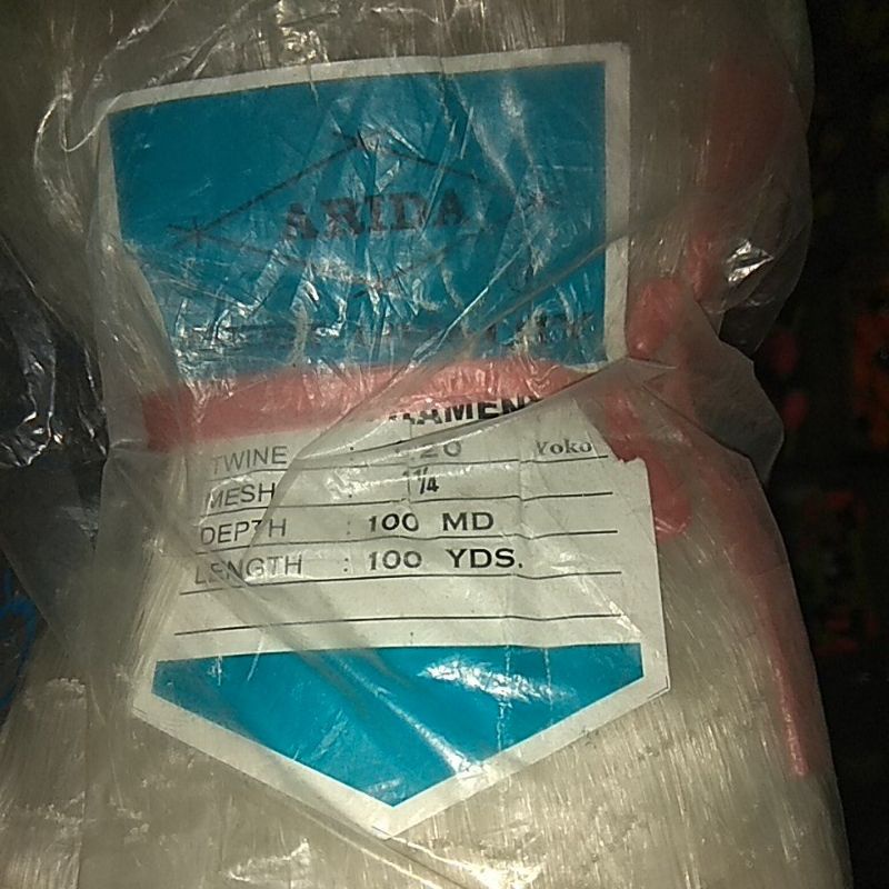 Jaring ikan Arida 0,20 100/100 ; Bahan Jala Arida 0,20 ; Jaring Senar Arida ; Jaring Pukat Ikan Arid
