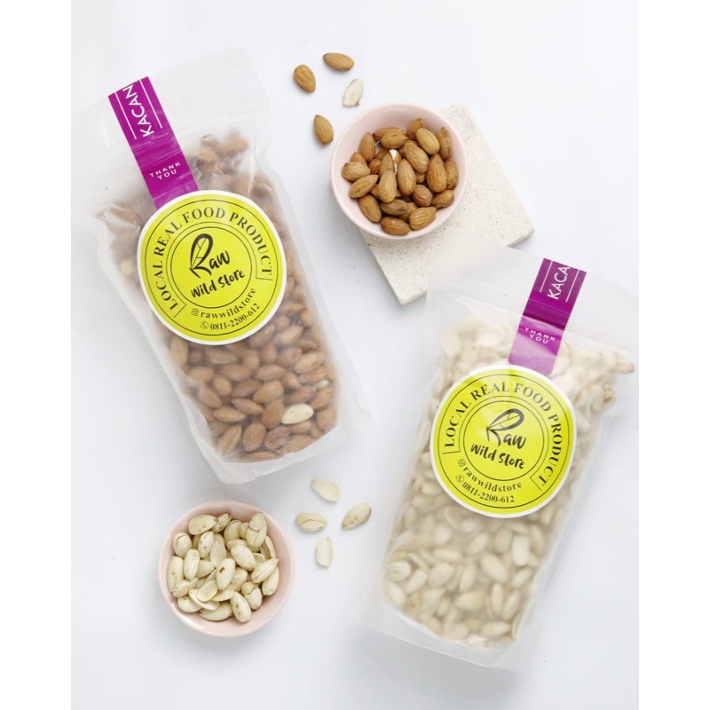

activated almond kacang almond aktivasi kupas blanched