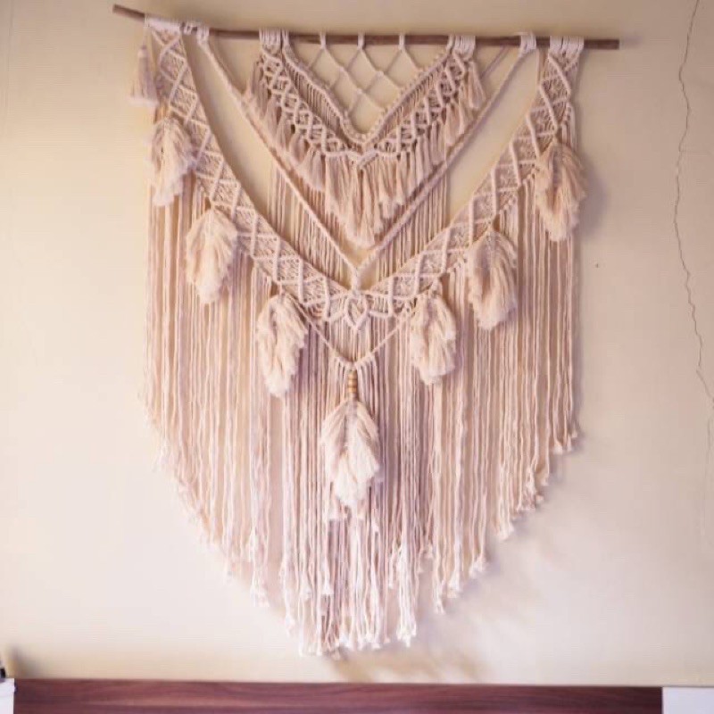 Macrame / Macrame boho / macrame wall hanging / hiasan dinding / dekorasi dinding