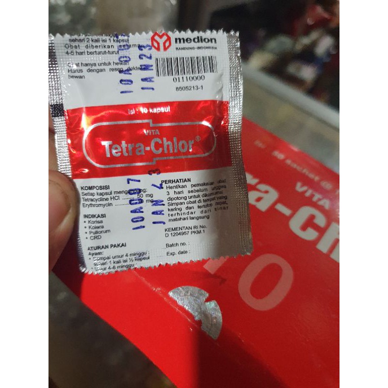 obat ayam tetra chlor