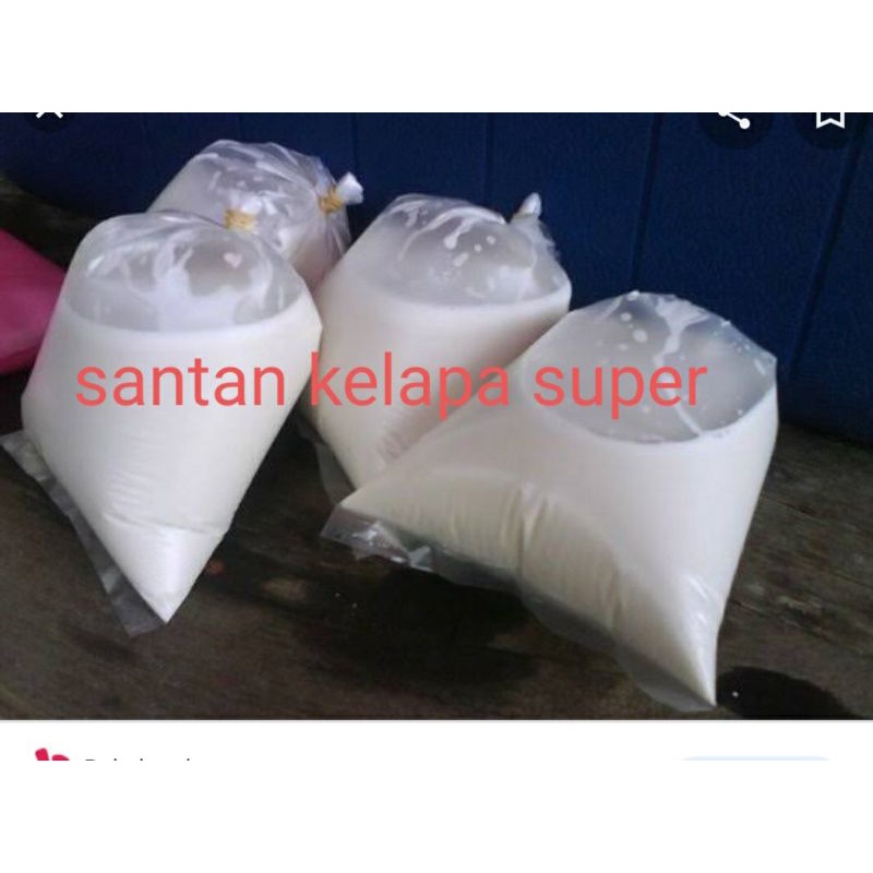 

Santan kelapa fresh/kantong