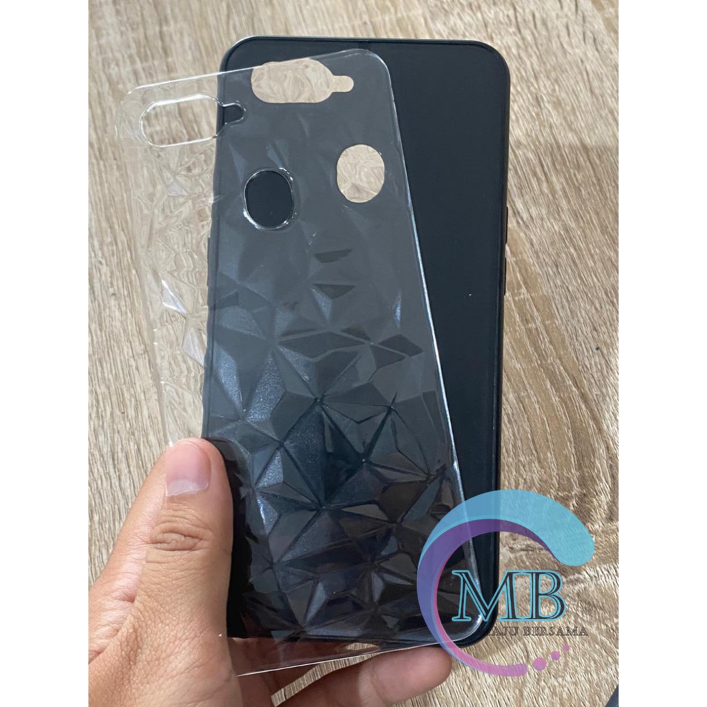 Softcase tempered glass Back Case diamondCase Polos Case Mentahan MB124