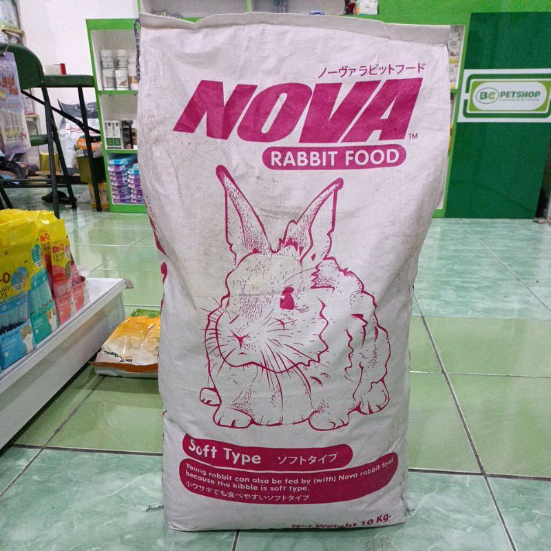 EKSPEDISI - PROMO!! NOVA RABBIT 10KG/ NOVA  / RABBIT FOOD/ NOVAA