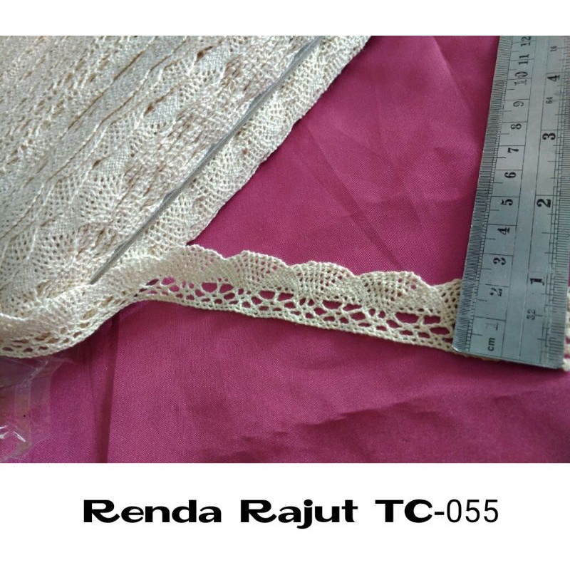 Renda Rajut Kait 2 CM
