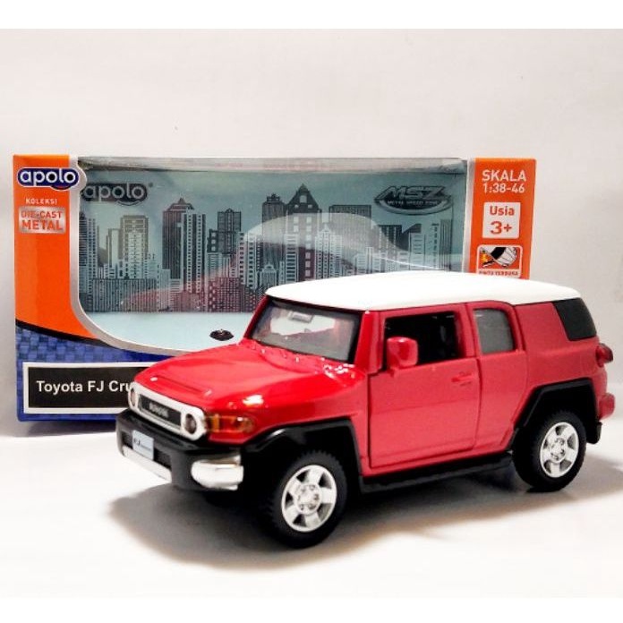 Apolo msz diecast Toyota Fj Cruiser merah