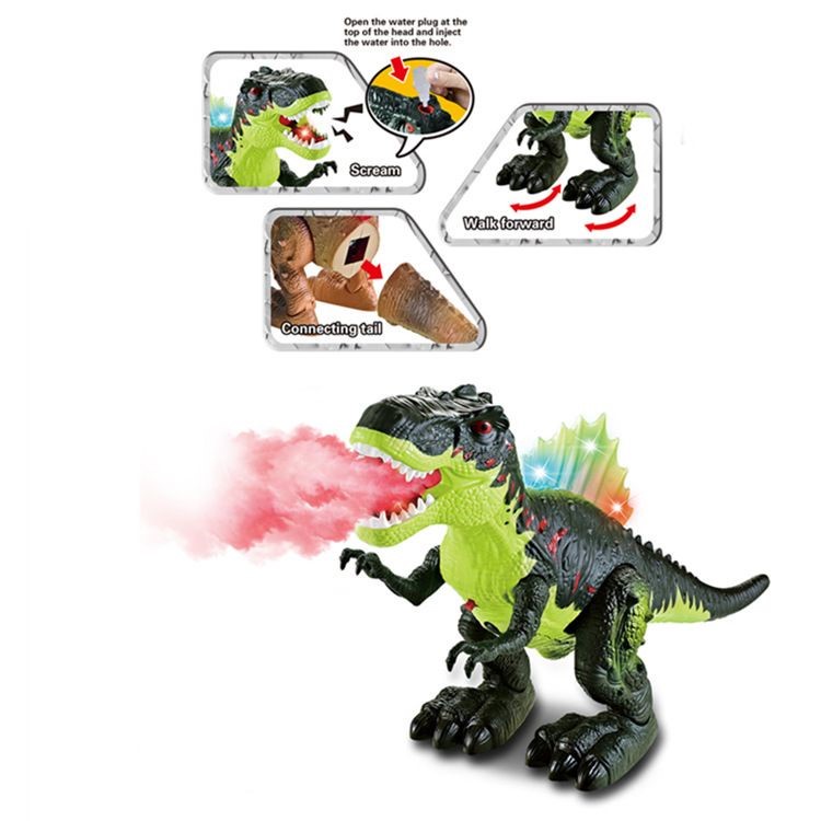 Mainan Anak SPRAY FLAME TYRANNOSAURUS Mainan Dinosaurus Trex Berasap