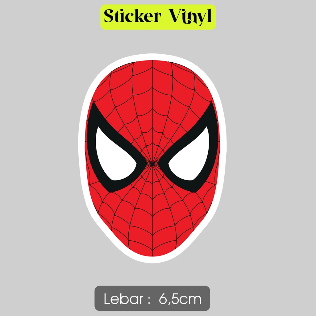 

Stiker Spidey Face Topeng Spiderman Peter Parker Sticker Vinyl Satuan Anti Air