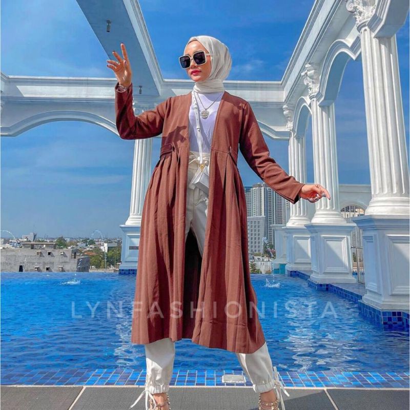 LYNFASHIONISTA-OUTER NABILA SELEBGRAM MODEL PLISKET TEBAL/SASKIA