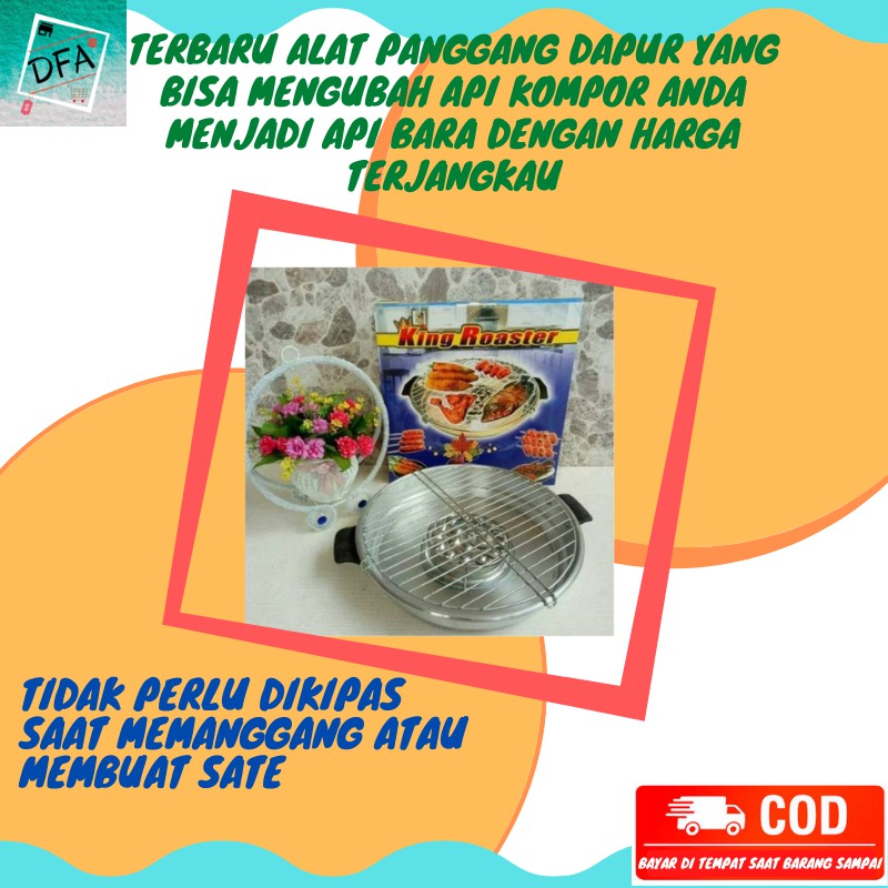 Alat Panggang Bakaran Serbaguna Panggangan Pemanggang Bbq Sosis Ikan Sate Ayam Bakar dengan Kompor