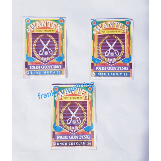 WANTEX PADI PEWARNA KAIN/TEXTILE HARGA PER PCS