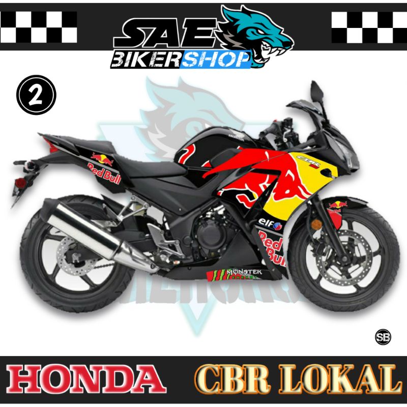Striping Sticker Stiker CBR K45 LOKAL Redbull Racing