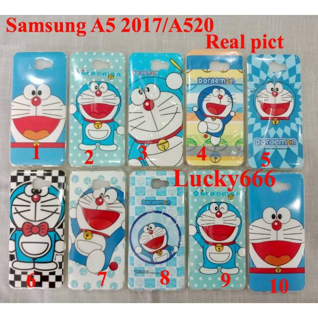 Soft jelly case karakter samsung galaxy a5 2017 silikon doraemon samsung a5 2017 a5 tahun 2017 a520